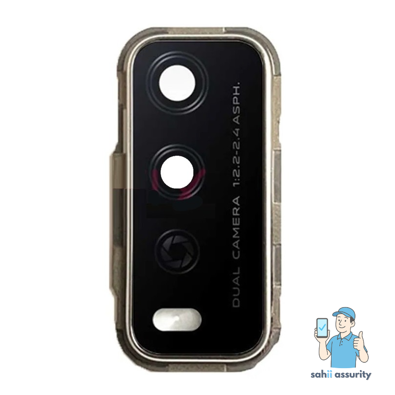 Camera Lens Glass with Frame for Vivo Y12G White